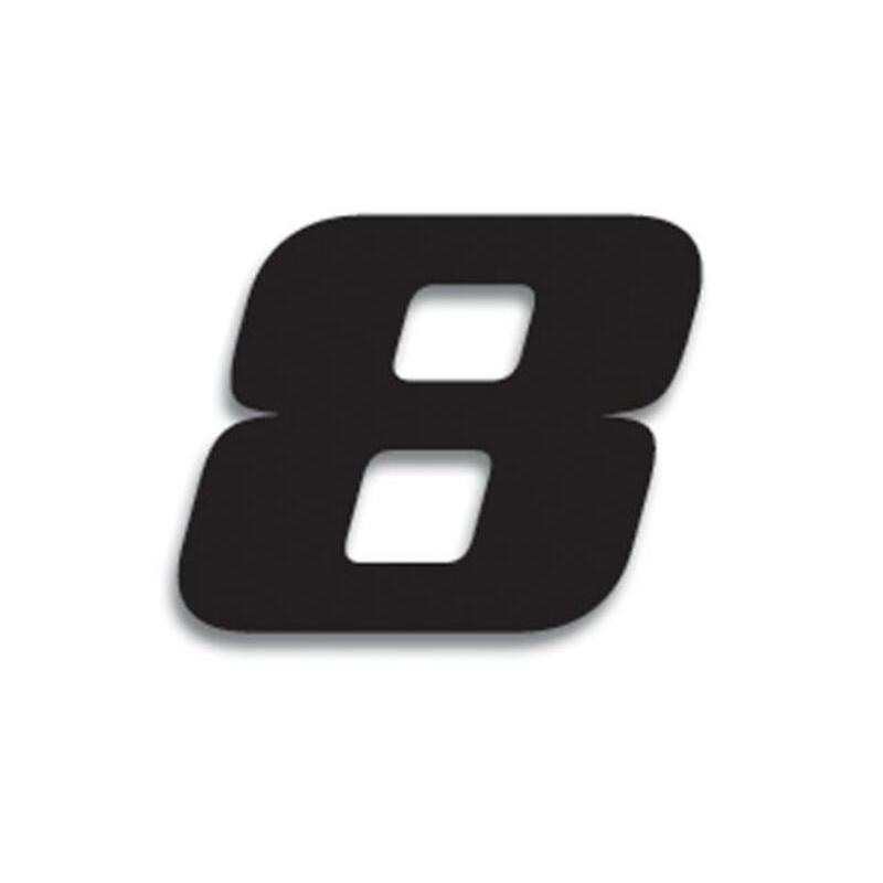 Numéro de course 8 BLACKBIRD 20x25cm noir Numéro de course 8 BLACKBIRD 20x25cm noir