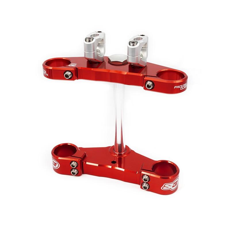 Té de fourche complet S3 Ø39mm rouge Gas Gas Pro fourche Tech Té de fourche complet S3 Ø39mm rouge Gas Gas Pro fourche Tech