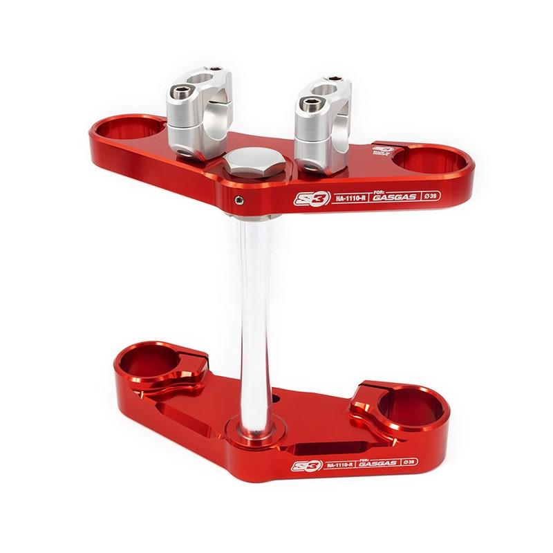 Té de fourche complet S3 Ø39mm rouge Gas Gas Pro fourche Tech Té de fourche complet S3 Ø39mm rouge Gas Gas Pro fourche Tech – Image 3
