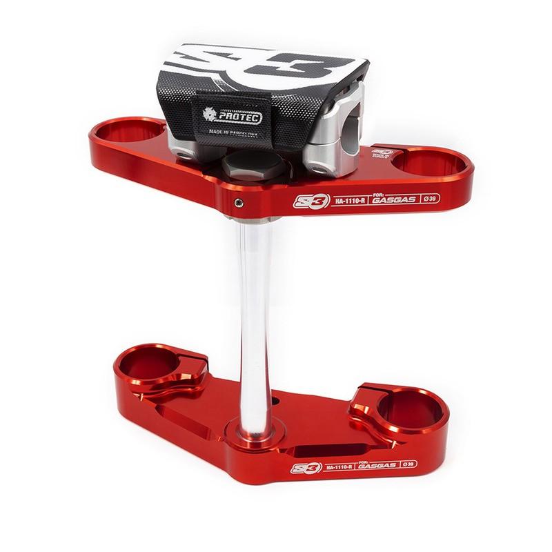 Té de fourche complet S3 Ø39mm rouge Gas Gas Pro fourche Tech Té de fourche complet S3 Ø39mm rouge Gas Gas Pro fourche Tech – Image 5