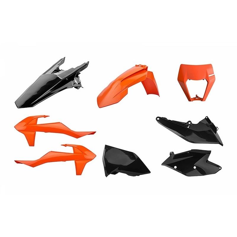 Kit plastique POLISPORT Enduro orange/noir KTM EXC/EXC-F Kit plastique POLISPORT Enduro orange/noir KTM EXC/EXC-F