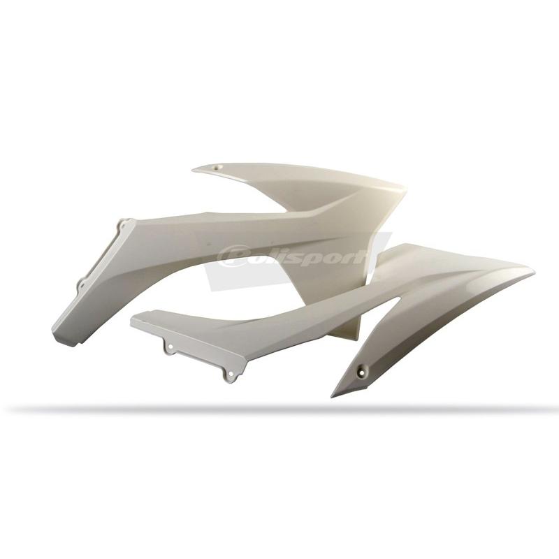 Ouïes de radiateur POLISPORT blanc KTM Ouïes de radiateur POLISPORT blanc KTM – Image 2