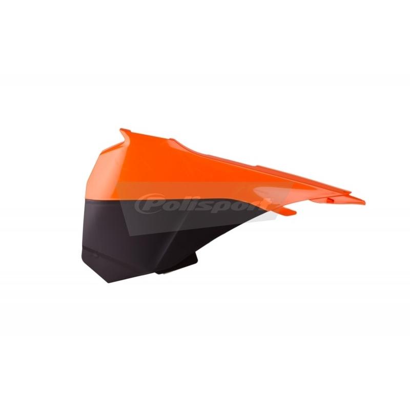 Caches boîte à air POLISPORT couleur origine 13-14 orange/noir KTM SX85 Caches boîte à air POLISPORT couleur origine 13-14 orange/noir KTM SX85