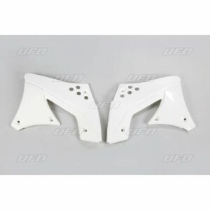 Ouïes de radiateur UFO blanc Kawasaki KX250F