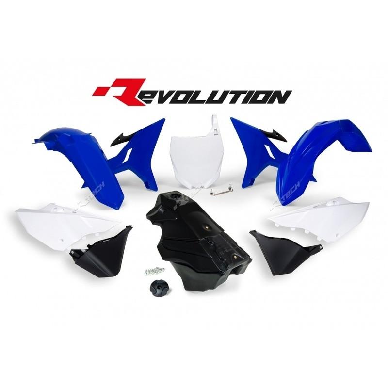 Kit plastique RACETECH Revolution + réservoir couleur origine bleu/blanc/noir Yamaha YZ125/250 Kit plastique RACETECH Revolution + réservoir couleur origine bleu/blanc/noir Yamaha YZ125/250