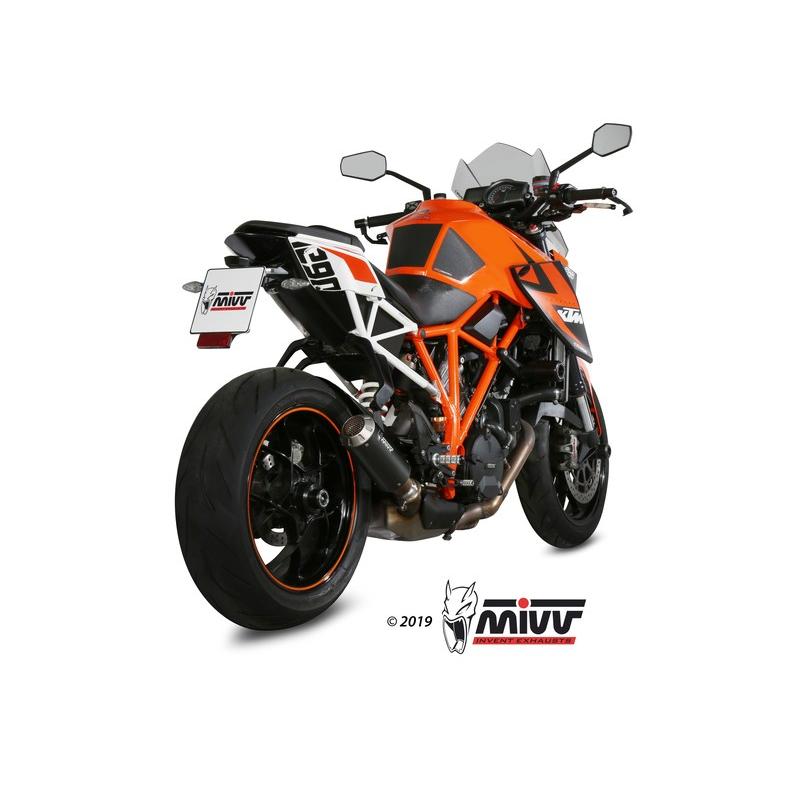 Silencieux MIVV MK3 Steel Black/casquette inox KTM 1290 Superduke Silencieux MIVV MK3 Steel Black/casquette inox KTM 1290 Superduke – Image 2
