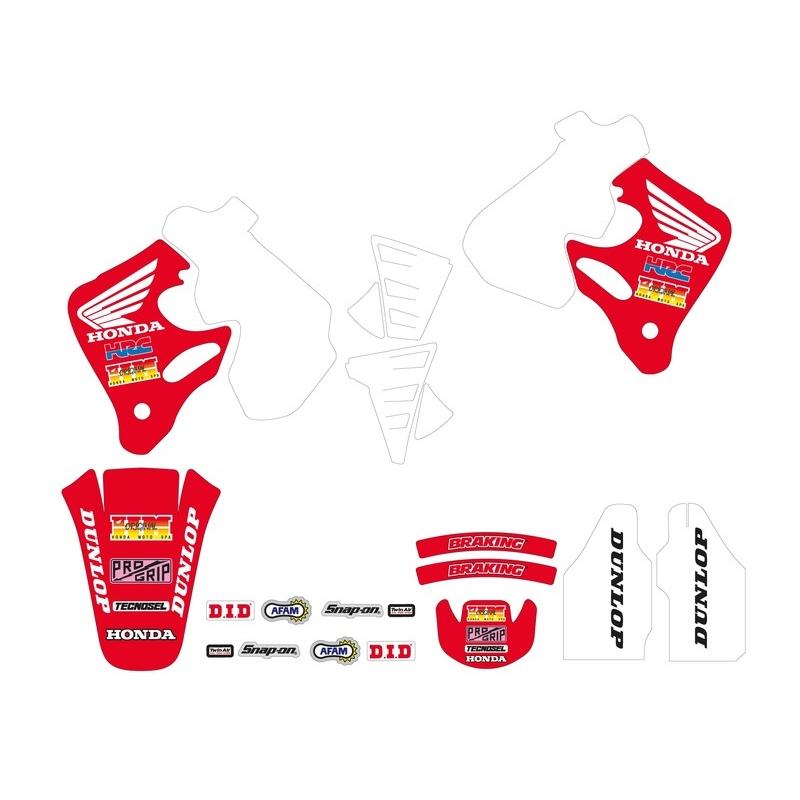 Kit déco complet TECNOSEL Team Honda 1992 Kit déco complet TECNOSEL Team Honda 1992