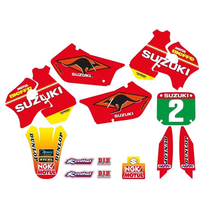 Kit déco complet TECNOSEL Team Suzuki 1998 Kit déco complet TECNOSEL Team Suzuki 1998