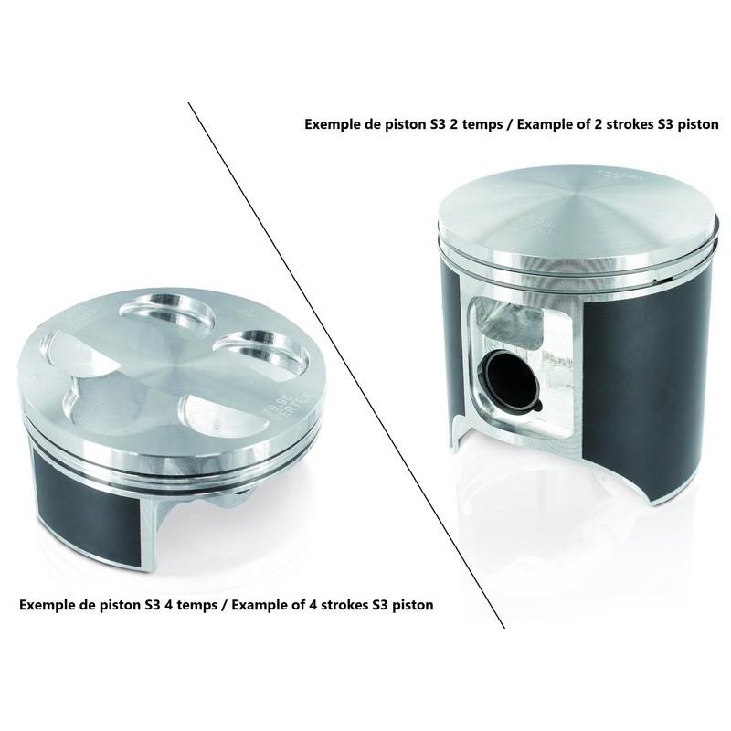 Piston coulé S3 Ø75,97mm compression standard Ossa TR280I Piston coulé S3 Ø75,97mm compression standard Ossa TR280I