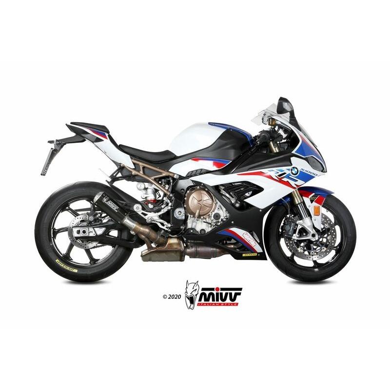 Silencieux MIVV MK3 carbone/casquette inox BMW S1000RR Silencieux MIVV MK3 carbone/casquette inox BMW S1000RR