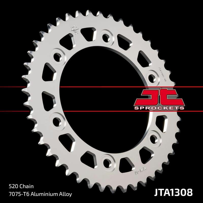 Couronne JT SPROCKETS aluminium ultra-light 1308 - 520 Couronne JT SPROCKETS aluminium ultra-light 1308 - 520
