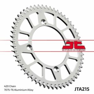 Couronne JT SPROCKETS aluminium ultra-light anti-boue 215 - 420