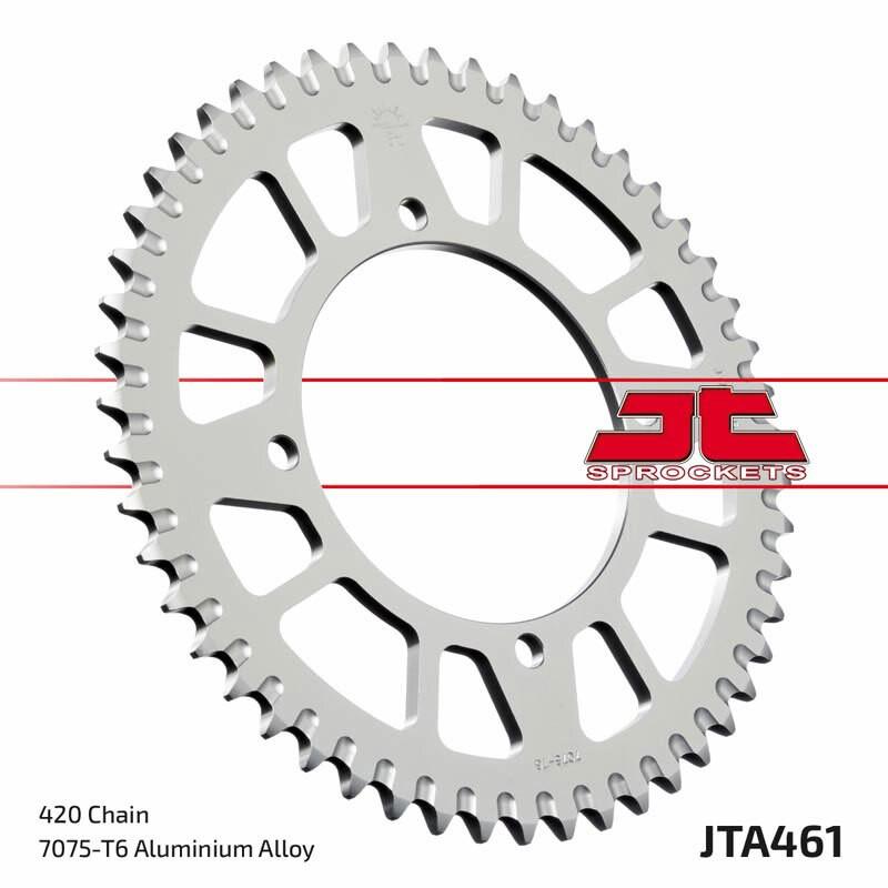 Couronne JT SPROCKETS aluminium ultra-light anti-boue 461 - 420 Couronne JT SPROCKETS aluminium ultra-light anti-boue 461 - 420