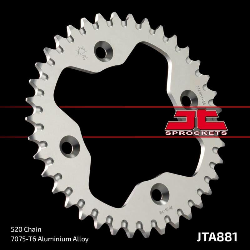 Couronne JT SPROCKETS aluminium ultra-light 881 - 520 Couronne JT SPROCKETS aluminium ultra-light 881 - 520