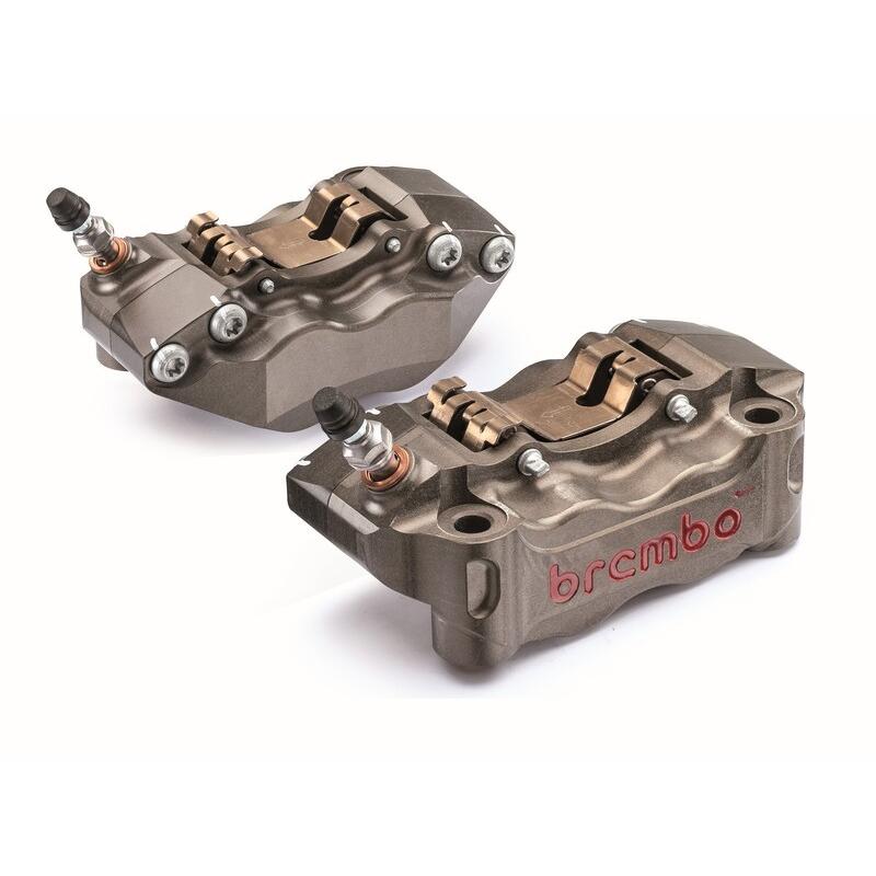 Paire étriers BREMBO UPGRADE - 100mm/P4 30/34 (avec plaquettes) Paire étriers BREMBO UPGRADE - 100mm/P4 30/34 (avec plaquettes)