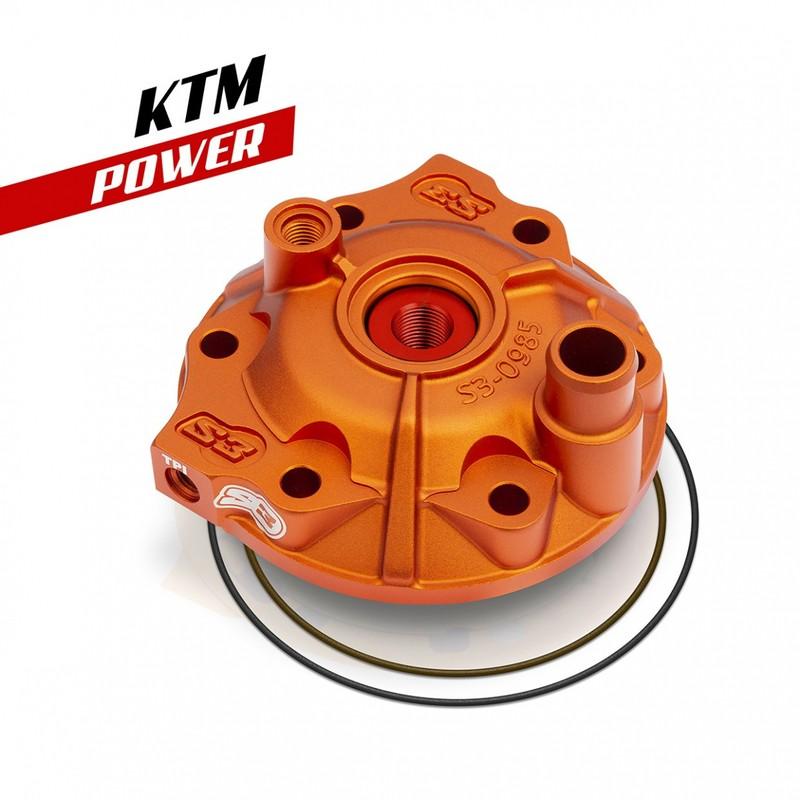 Kit culasse et insert S3 Power haute compression - orange KTM/Husqvarna Kit culasse et insert S3 Power haute compression - orange KTM/Husqvarna