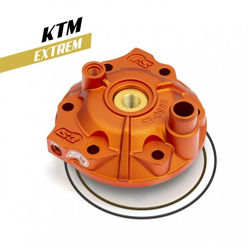 Kit culasse et insert S3 Extreme Enduro basse compression - orange KTM/Husqvarna Kit culasse et insert S3 Extreme Enduro basse compression - orange KTM/Husqvarna
