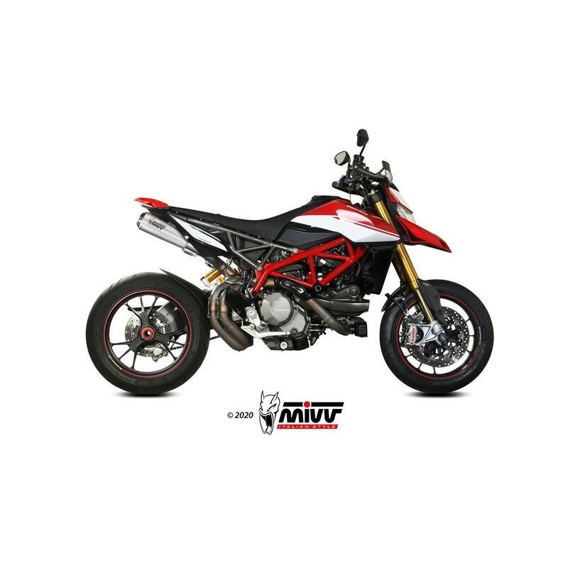 Silencieux double MIVV X-M1 - titane/inox Ducati Hypermotard 950/SP Silencieux double MIVV X-M1 - titane/inox Ducati Hypermotard 950/SP – Image 2