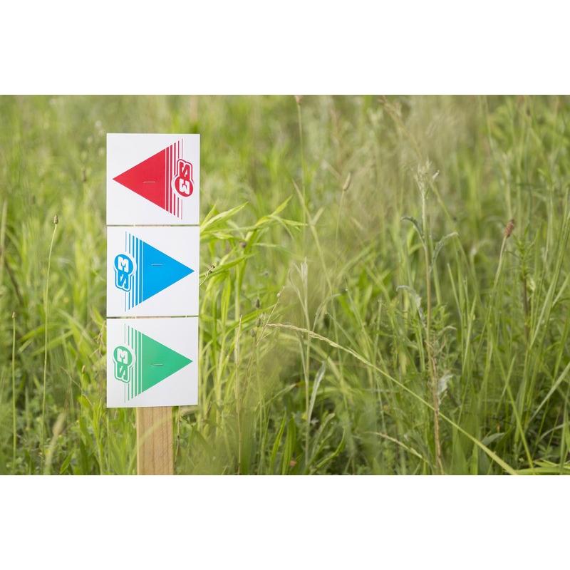 Flèches de signalisation S3 vert 50 pièces 12x12cm Flèches de signalisation S3 vert 50 pièces 12x12cm – Image 2