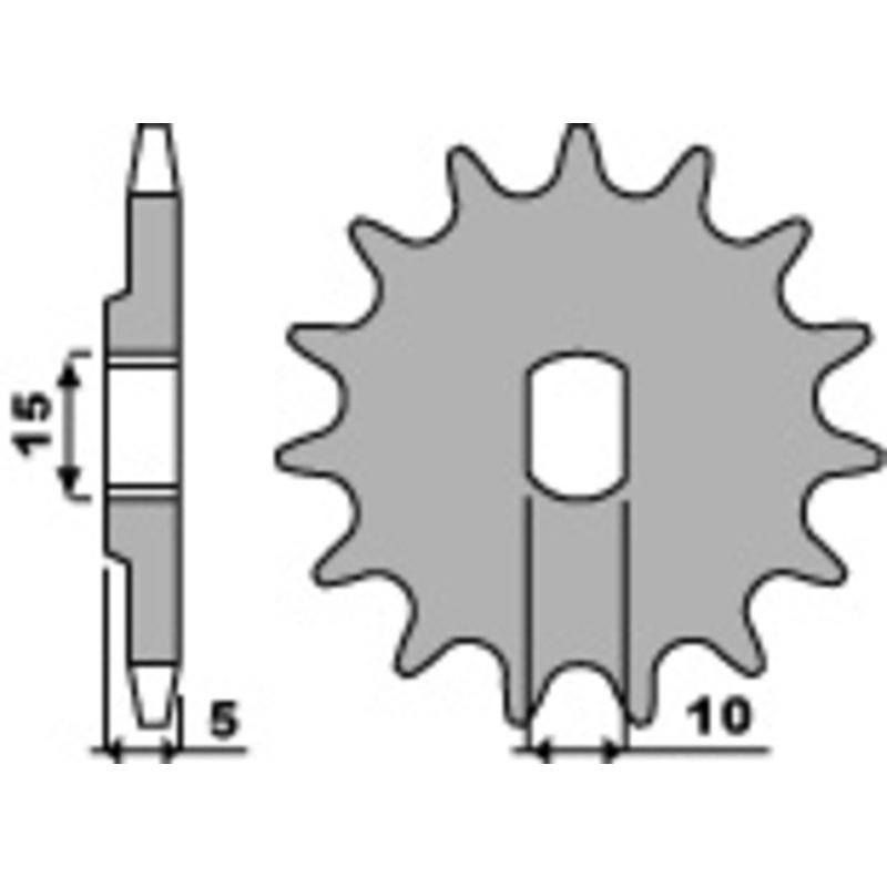 Pignon PBR acier standard 590 - 415 Pignon PBR acier standard 590 - 415
