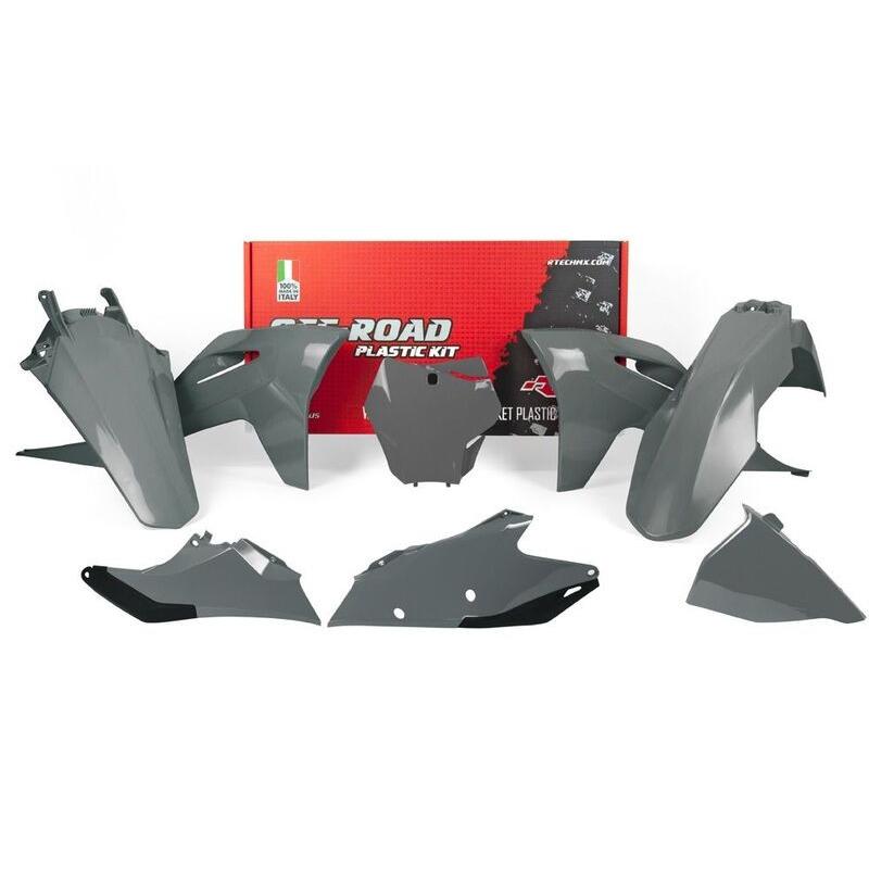 Kit plastiques RACETECH - Quantum Grey Gas Gas Kit plastiques RACETECH - Quantum Grey Gas Gas