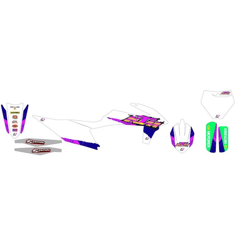 Kit déco BLACKBIRD Retro - KTM EXC/SX-SXF Kit déco BLACKBIRD Retro - KTM EXC/SX-SXF – Image 2
