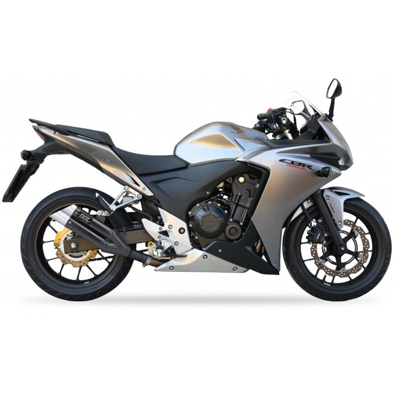 Silencieux IXIL Dual Hyperlow L3XB inox noir / alu - Honda CBR500R - XH6333XB Silencieux IXIL Dual Hyperlow L3XB inox noir / alu - Honda CBR500R - XH6333XB – Image 2