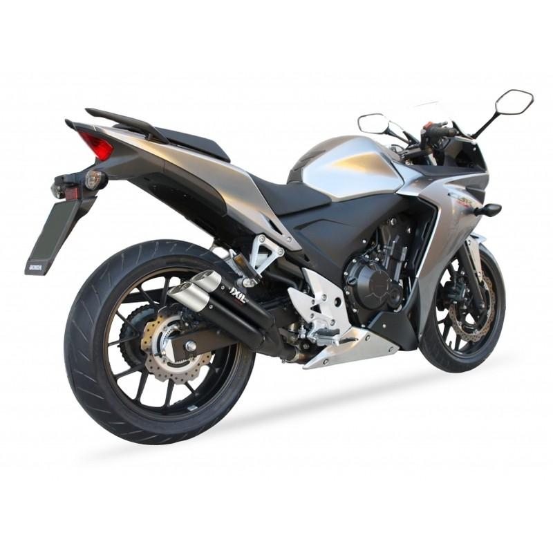 Silencieux IXIL Dual Hyperlow L3XB inox noir / alu - Honda CBR500R - XH6333XB Silencieux IXIL Dual Hyperlow L3XB inox noir / alu - Honda CBR500R - XH6333XB – Image 3