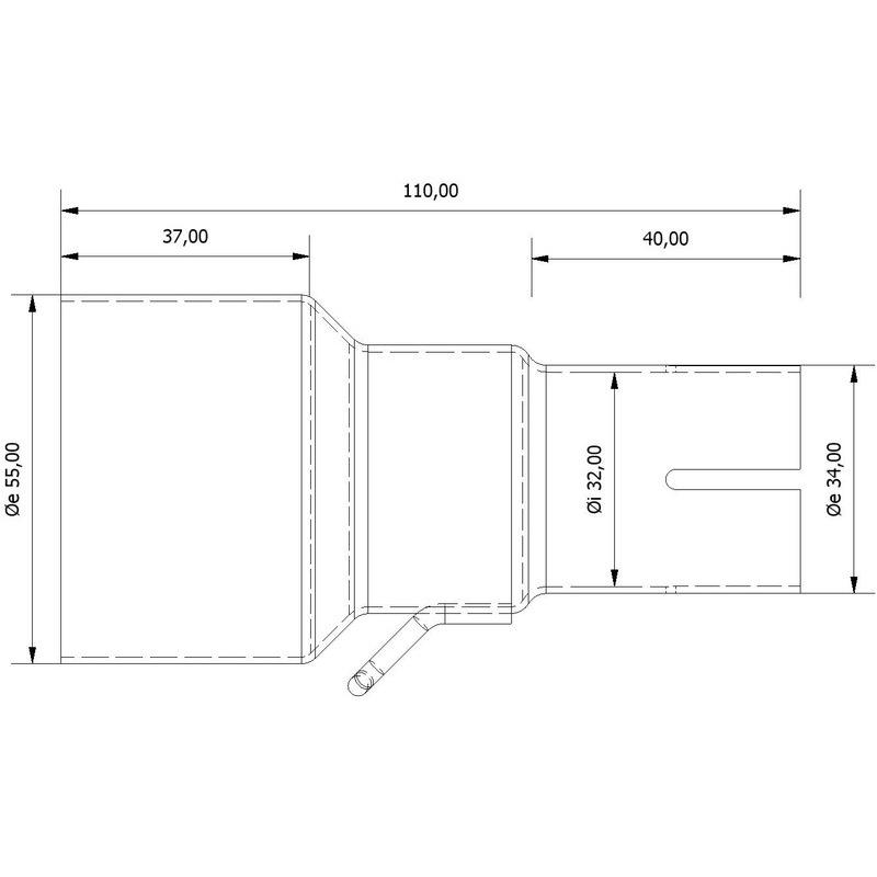 Tube de raccordement MIVV 55 > 32 mm Tube de raccordement MIVV 55 > 32 mm – Image 2