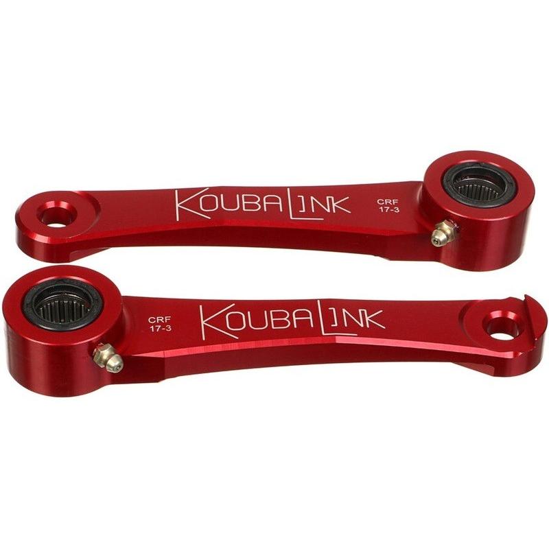 Kit de rabaissement de selle KOUBALINK (57.2 - 63.5 mm) rouge - Honda Kit de rabaissement de selle KOUBALINK (57.2 - 63.5 mm) rouge - Honda