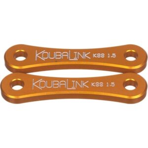 Kit de rabaissement de selle KOUBALINK (38.1 mm) orange - Kawasaki KL250 / Super Sherpa