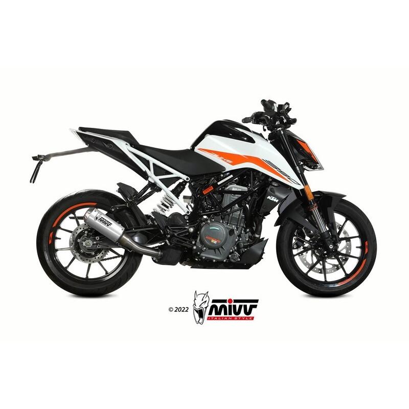 Silencieux MIVV MK3 Slip-On acier inoxydable - KTM 125 / 390 Duke Silencieux MIVV MK3 Slip-On acier inoxydable - KTM 125 / 390 Duke
