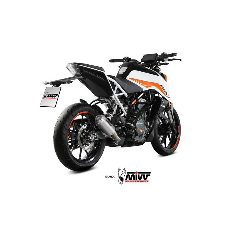 Silencieux MIVV MK3 Slip-On acier inoxydable - KTM 125 / 390 Duke Silencieux MIVV MK3 Slip-On acier inoxydable - KTM 125 / 390 Duke – Image 2