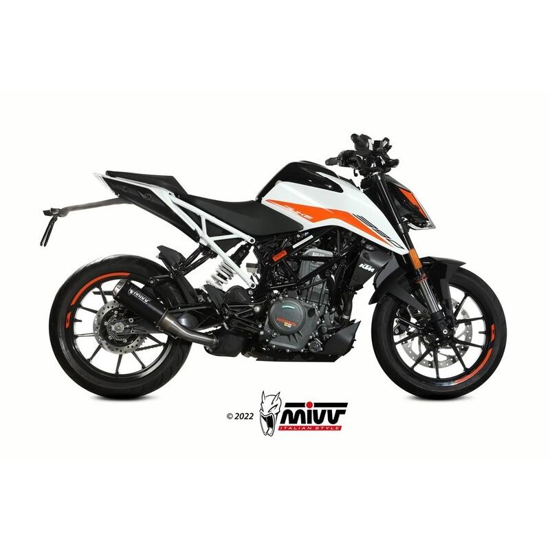Silencieux MIVV MK3 Slip-On acier inoxydable noir - KTM 125 / 390 Duke Silencieux MIVV MK3 Slip-On acier inoxydable noir - KTM 125 / 390 Duke