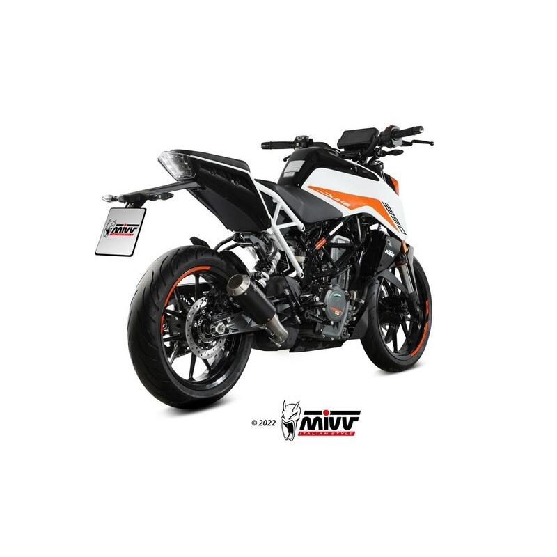 Silencieux MIVV MK3 Slip-On acier inoxydable noir - KTM 125 / 390 Duke Silencieux MIVV MK3 Slip-On acier inoxydable noir - KTM 125 / 390 Duke – Image 2