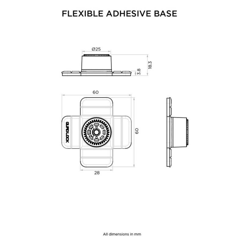 Base flexible adhésive QUAD LOCK 360 Base flexible adhésive QUAD LOCK 360 – Image 2