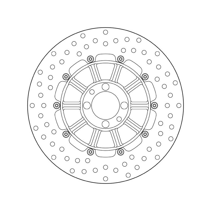 Disque de frein BREMBO Serie Oro rond fixe Disque de frein BREMBO Serie Oro rond fixe – Image 2