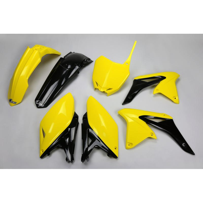Kit plastique UFO couleur origine (2014) jaune/noir Suzuki RM-Z250 Kit plastique UFO couleur origine (2014) jaune/noir Suzuki RM-Z250