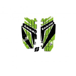 Kit déco de cache radiateur BLACKBIRD Dream Graphic 4 Kawasaki KXF