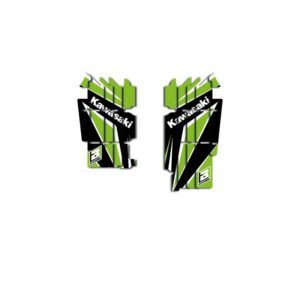 Kit déco de cache radiateur BLACKBIRD Dream Graphic 4 Kawasaki KXF