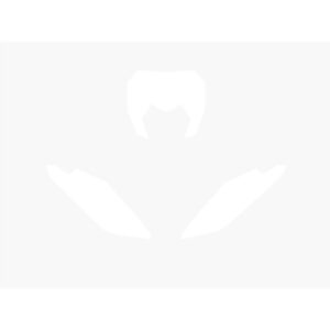 Fonds de plaque BLACKBIRD blanc Fantic XX