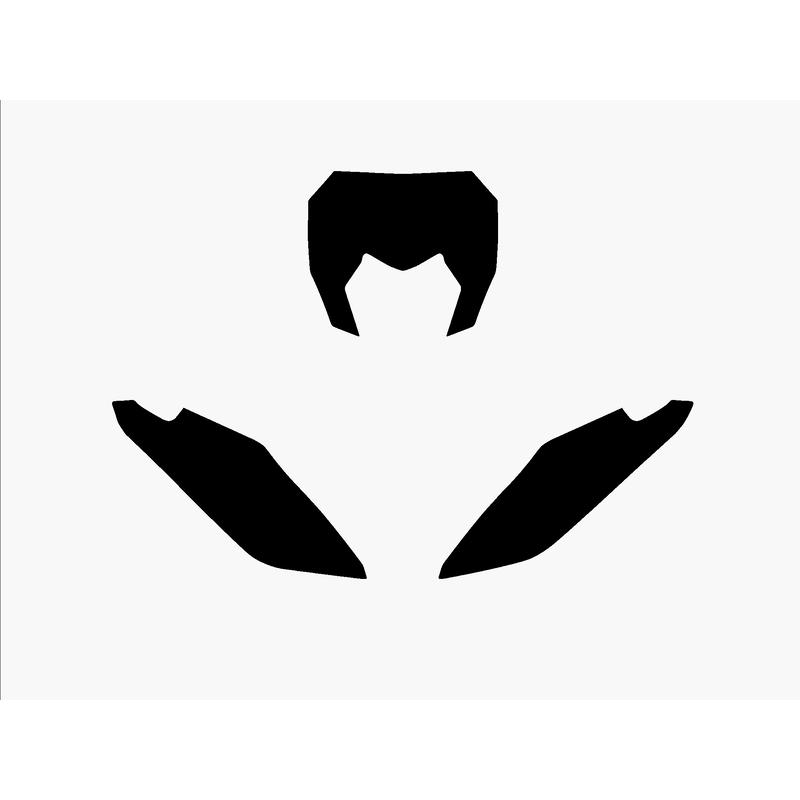 Fonds de plaque BLACKBIRD noir Fantic XX Fonds de plaque BLACKBIRD noir Fantic XX