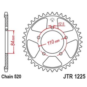 Couronne JT SPROCKETS acier standard 1225 - 520