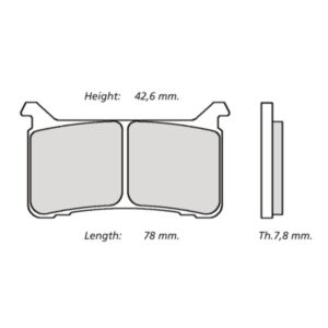 Plaquettes de frein BREMBO UPGRADE Type M108Z03 Z03 - Endurance Racing