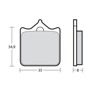 Plaquettes de frein BREMBO UPGRADE Type M478 Z04 - Racing