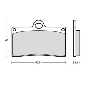Plaquettes de frein BREMBO UPGRADE Type M538 Z04 - Racing