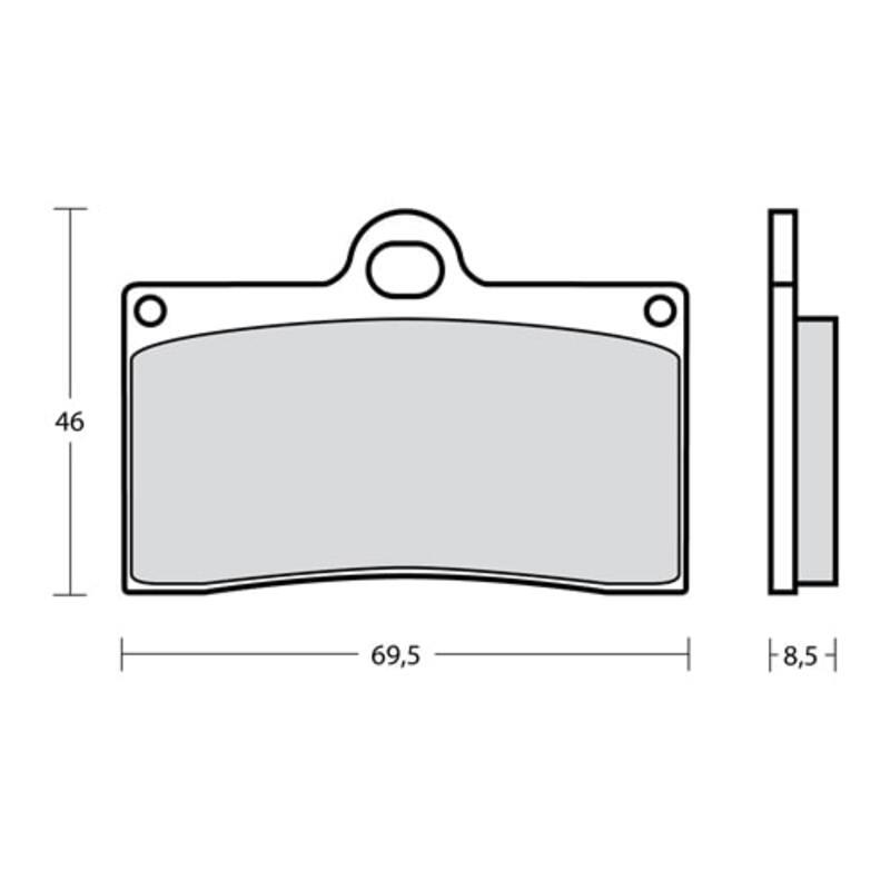 Plaquettes de frein BREMBO UPGRADE Type M538 Z04 - Racing Plaquettes de frein BREMBO UPGRADE Type M538 Z04 - Racing