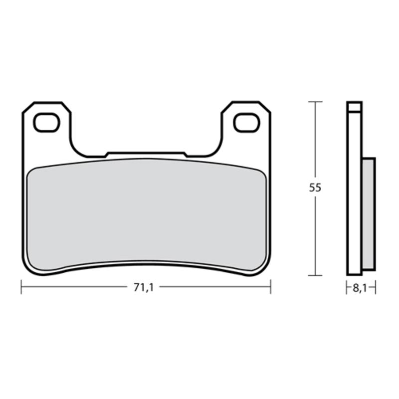 Plaquettes de frein BREMBO UPGRADE Type M518 Z03 - Endurance Racing Plaquettes de frein BREMBO UPGRADE Type M518 Z03 - Endurance Racing