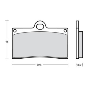 Plaquettes de frein BREMBO UPGRADE Type M538 Z03 - Endurance Racing