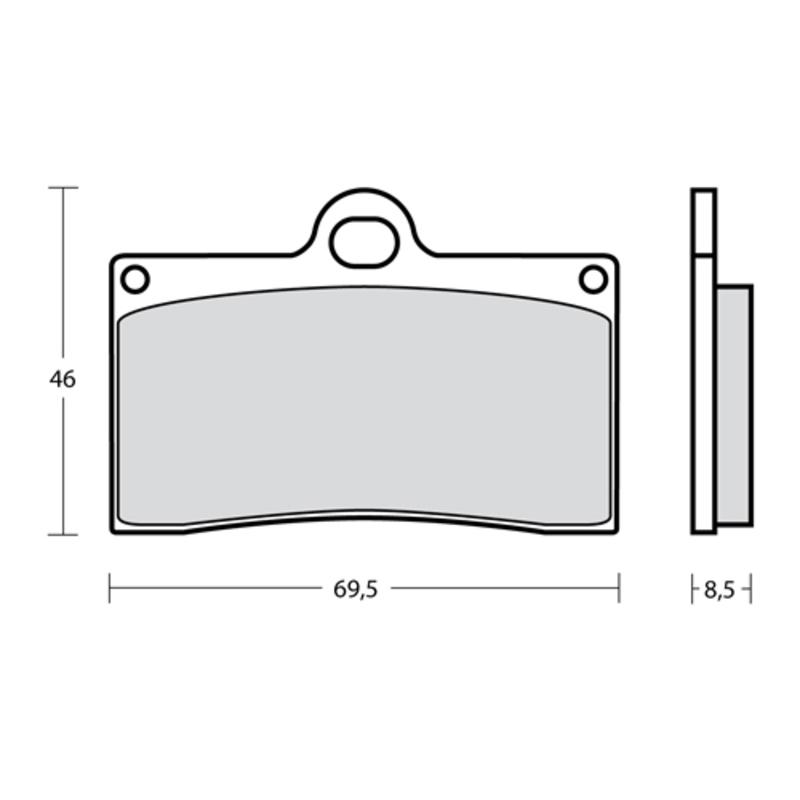 Plaquettes de frein BREMBO UPGRADE Type M538 Z03 - Endurance Racing Plaquettes de frein BREMBO UPGRADE Type M538 Z03 - Endurance Racing